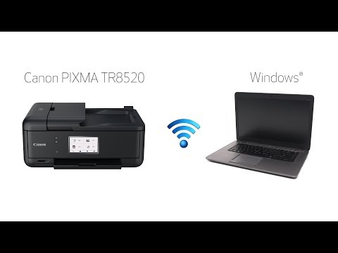Setting up Your Wireless Canon PIXMA TR8520 - Manual Connect with a Windows Computer