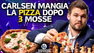 Hahahaha! Carlsen Mangia la Pizza dopo 3 Mosse Contro Ding Liren