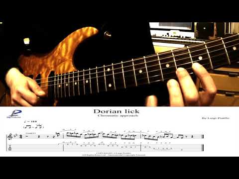 Guitar Lessons Lick #4 Dorian chromatic approach lick ( Fusion Sound )