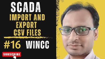 Siemens SCADA Training 16 - Import and Export SCADA Projects Using CSV Excel Files In Siemens WinCC