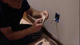 how to add an electrical outlet in an existing wall
