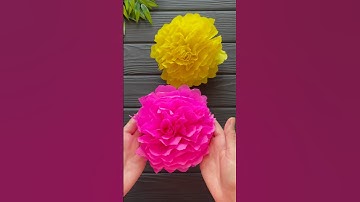 Wow! Easy Idea Crepe Paper Flower DIY Decoration Crafts