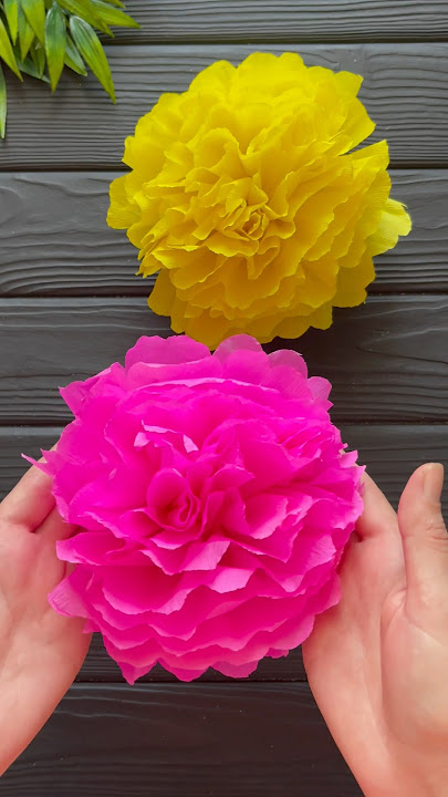 Wow! Easy Idea Crepe Paper Flower DIY Decoration Crafts
