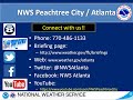 NWS Peachtree City Weekly Weather Briefing (December 23, 2021)