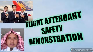 PAL Flight Attendant Safety Demonstration