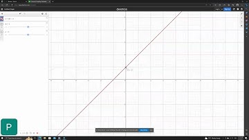 Desmos - Straight line graphs