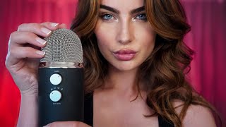 ASMR Sensitive Trigger Words & Whispers w/ Delay ~ Mouth to Microphone (4K)