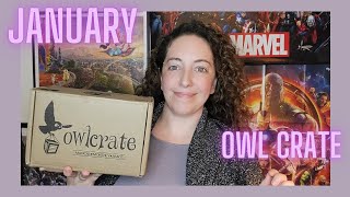 First Book Box of the Year!!! - January Owlcrate Unboxing @krisreviews