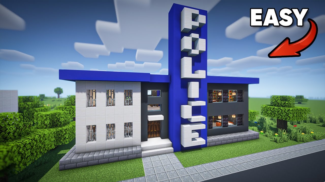 Minecraft police station - Tutorial
