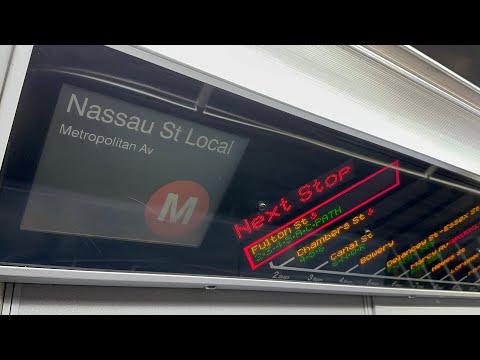Via the Nassau Street Line: R160 M Train Ride from Broad Street to Middle Village-Metropolitan Ave