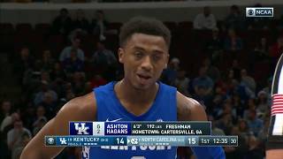 2018-2019 Kentucky vs North Carolina (CBS Sports Classic - Game 11)