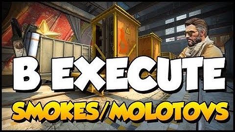 CS:GO - How To Execute B Site On Train (SMOKES/MOLOTOVS)