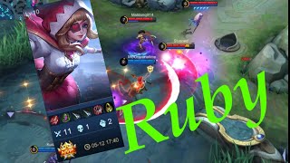 Ruby 1vs5 best build 2021 |gameplay | MCO | mobile legends