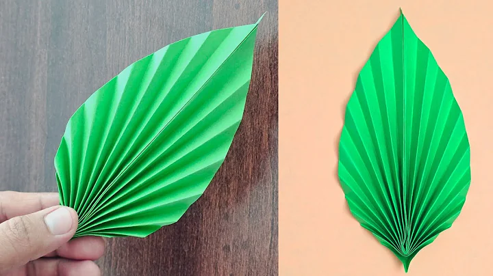 DIY Easy Paper Flower Leaf Making Tutorial | How To make Paper Leaf | Origami Leaf | Origami Leaves