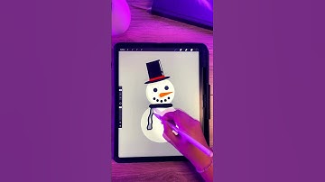 Watch me draw a snowman ⛄️🎨 #christmas #snowman #procreate #illustration #digitalart #art #artist