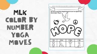 MLK Martin Luther King Jr. DAY Coloring pages! yoga, social emotional, no prep, OT, PT, Therapy, TPT