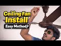 Ceiling Fan Fixing | Step by Step Easy Installation | Home Electrical Tips @R2dinfotamil