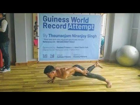 Most One Hand push up in 1 minute // Guinness World Record Thounaojam ...