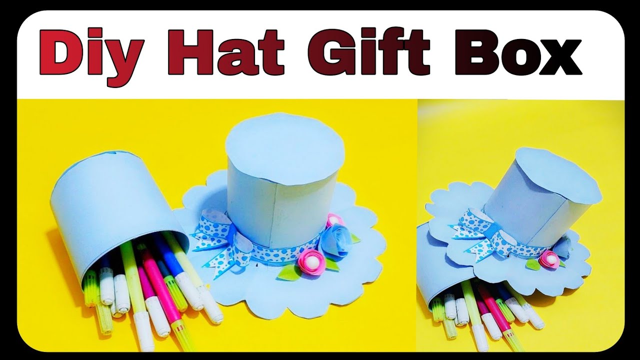 DIY PAPER HAT GIFT BOXDIY GIFT BOXHow To Make Gift BoxPaper Easy