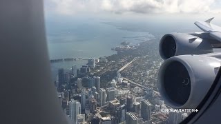 STUNNING VIEW Lufthansa Airbus A380-800 Takeoff from Miami [FULL HD]