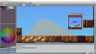 basic level mockup with aesprite
