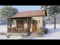 20' x 20' (6 x 6 Meters) One-Story Tiny House with Dreamy Front Porch | Exploring Tiny House
