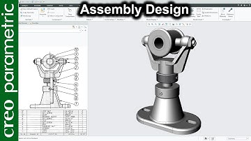 Swivel Bearing assembly in Creo Parametric
