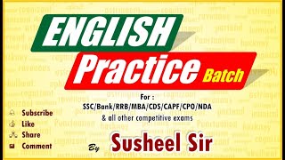 Class- 17 || SSC CGL - 2020 || Susheel Sir