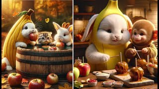 Easter Bunny's Halloween Adventure: Adorable Baby Animals in Disguise #Cute #BabyAnimals #easter