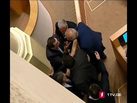 პლენარულ სხდომაზე გიგა ბოკერია და ილია ნაკაშიძე ერთმანეთს დაუპირისპირდნენ