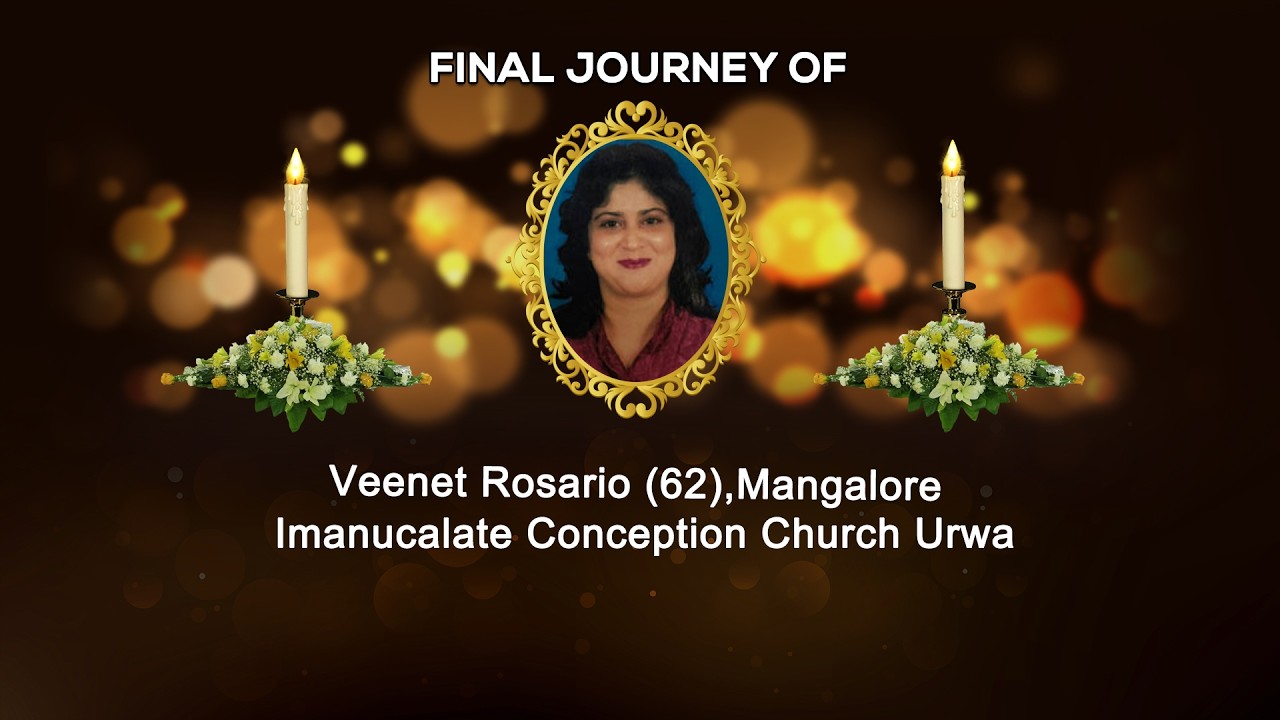 Final Journey Of Veenet Rosario (62), Urwa, Mangalore