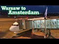 Full Flight: LOT Polish Airlines B737-800 Warsaw to Amsterdam (WAW-AMS)