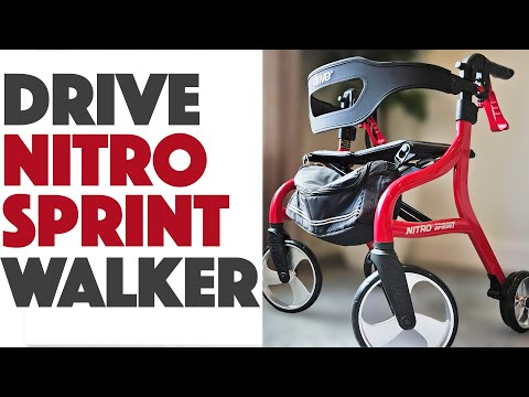 Brandclub - Drive Edical Nitro Sprint Foldable Rollator Walker With - View #14