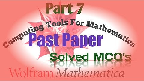 Past Paper Solved MCQ