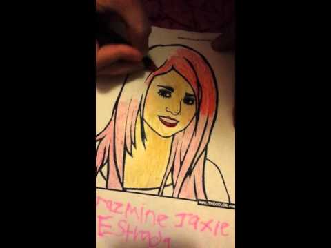 Coloring Selena Gomez With My Sis