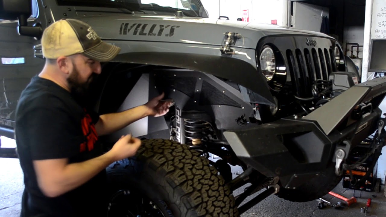 Crawltek Revolution Fender Liner Install YouTube