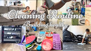 CLEANING ROUTINE TO HELP IMPROVE MENTAL HEALTH | CLEANING MOTIVATION