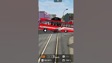 GSRTCgujarnagribus vs train in bussid@RavigamingGSRTC9612 #short #video #trending #like #share#subscribe