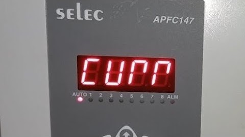 Selec apfc 147 repair and parameter