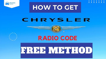 Chrysler Radio Code - How to find Chrysler Radio Code