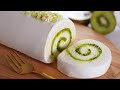 상큼 달콤한 키위 롤케이크 🥝 이렇게 만들어야 맛있어요. /  Kiwi Roll Cake Recipe / Green Kiwi Jam / Kiwi fruit