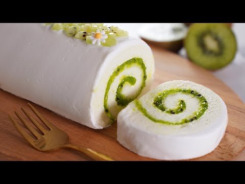        .   Kiwi Roll Cake Recipe  Green Kiwi Jam  Kiwi fruit