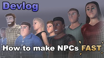How I optimized my NPC Creation process | Project Mycer Devlog