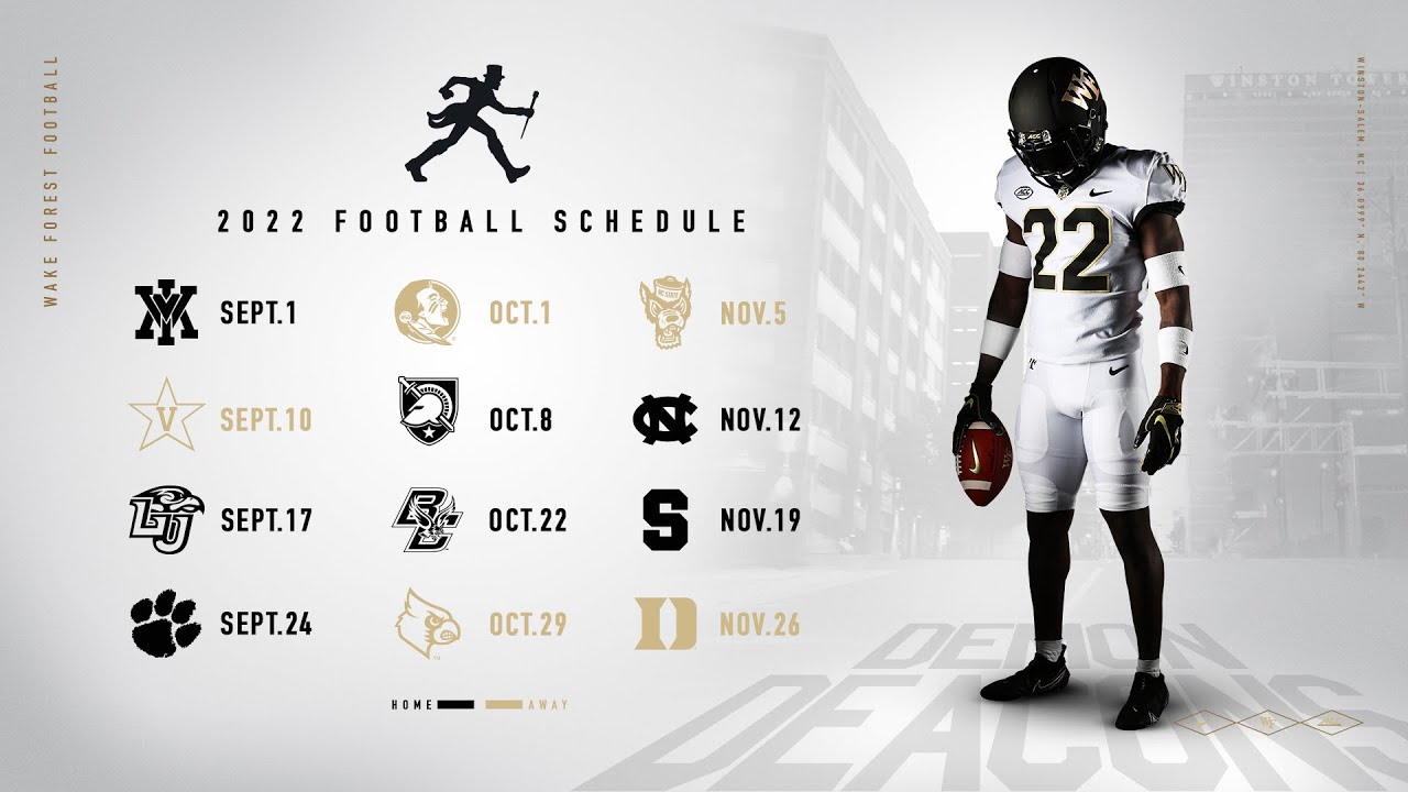 2022 Wake Forest Football Schedule Announcement Coach Dave Clawson on