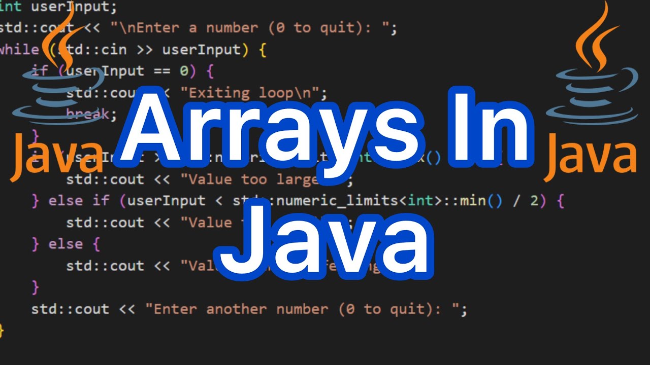 How To Work With Arrays in Java - YouTube