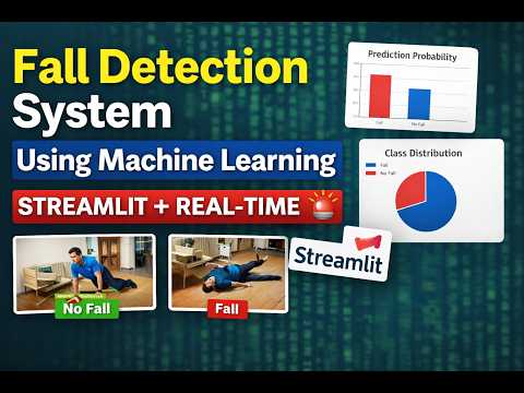 Fall Detection System using Machine Learning | Streamlit API + Real-Time Detection