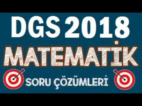 DGS 2018 Matematik Soruları Çözümleri 1