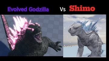 Evolved Godzilla vs Shimo in Age Of Titans