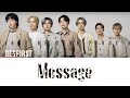 BE:FIRST | Message ( 歌詞・パート ) 【FANMADE】