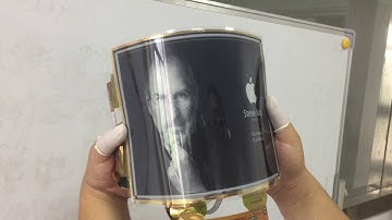 flexible E-ink screen powered by BattFlex